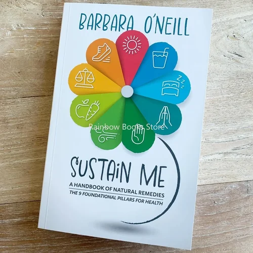 Sustain Me Barbara O'Neill 자연 요법 핸드북, 건강 페이퍼백 북, 영어로 된 9 가지 기본 기둥 