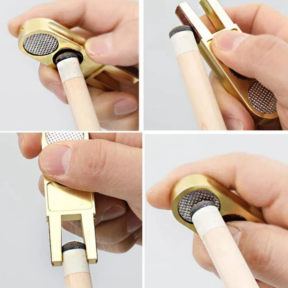 

A29Z-New U-Shape Billiards Pool Cue Tip Trimmers Repairer Tool Shaper Trimmer Cue Tip Burnisher Repair Tool