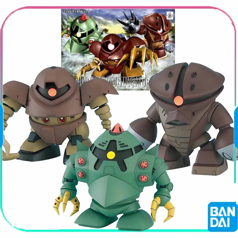 

Bandai Original GUNDAM GOGG ACGUY ZOCK Anime Action Figure Assembly Model Toys Collectible Model Ornaments Gifts For Children