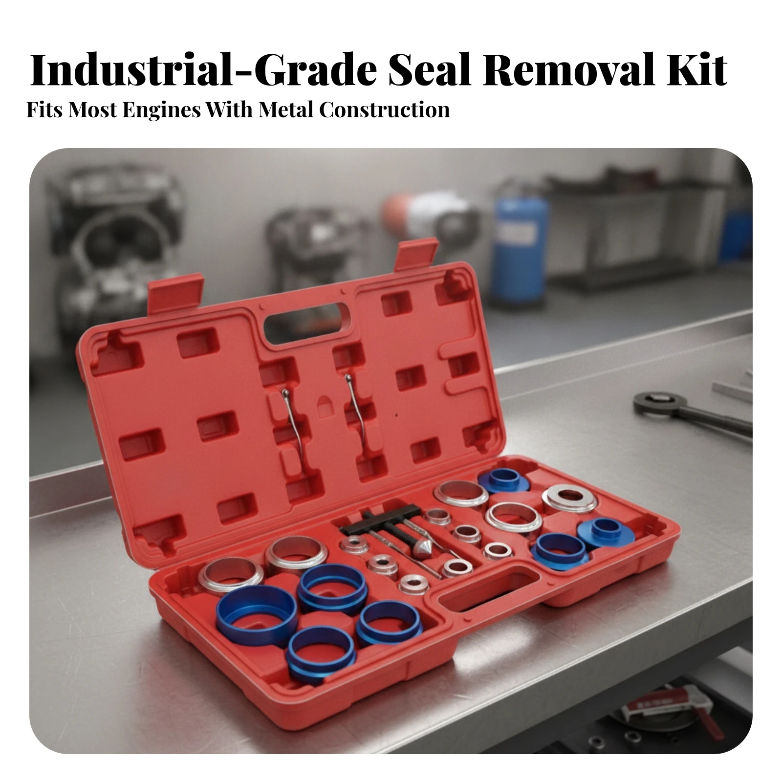 Crankshaft Seal Remover and Installer Automotive Crankshaft Oil Seal Tool Professional Long-Lasting for Mechanics