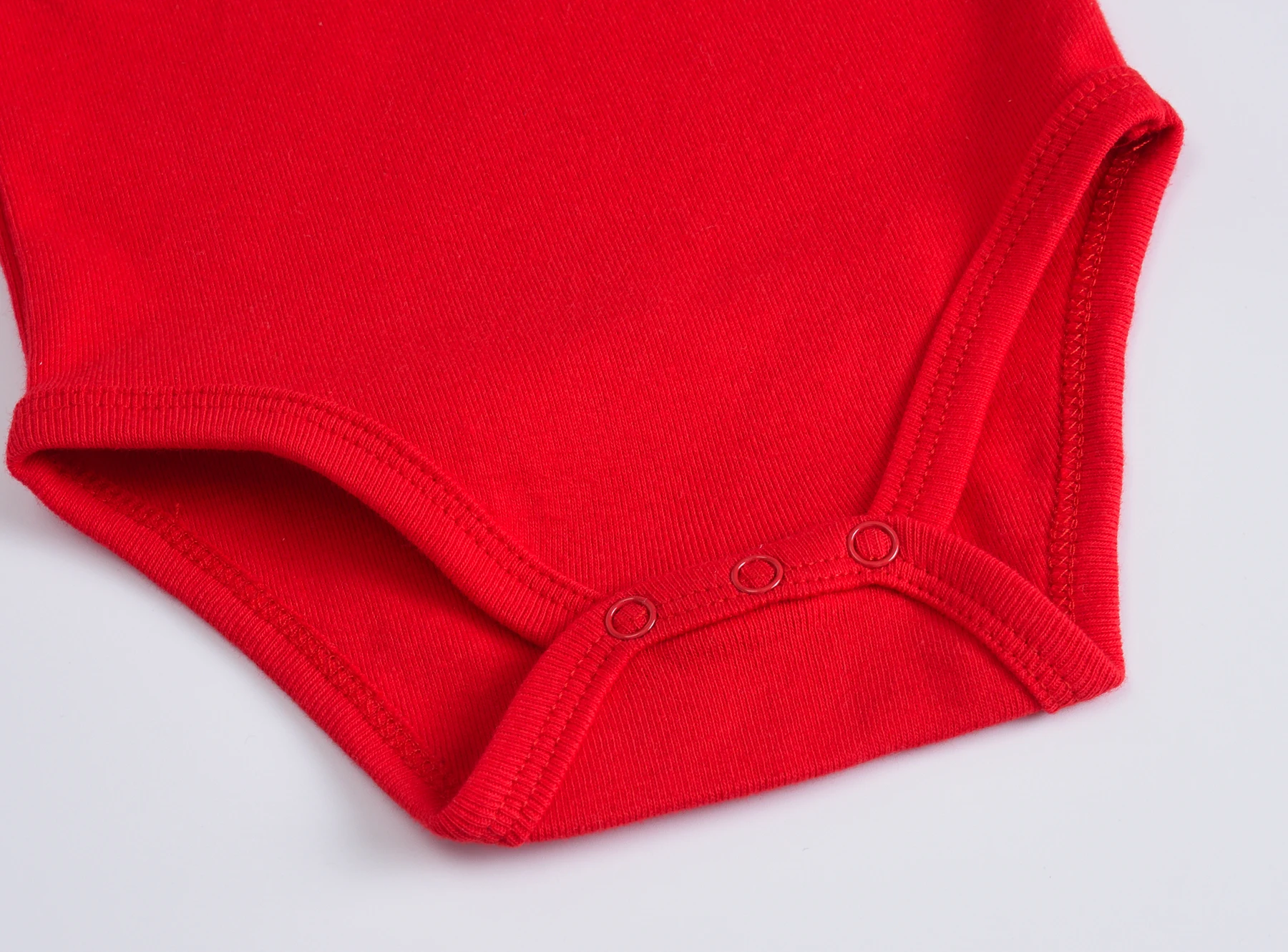 New Year 3 Pieces Set Red Baby Clothing Rompers Boys 100% Cotton Plain Bodysuit Girls Blank Muslin Jumpsuit 0-24 Months