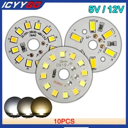 ICYYGO 10 sztuk 3W niskie napięcie DC5V 12V tablica świetlna LED dwukolorowe źródło światła 32MM 2835 5730 koraliki do lampy