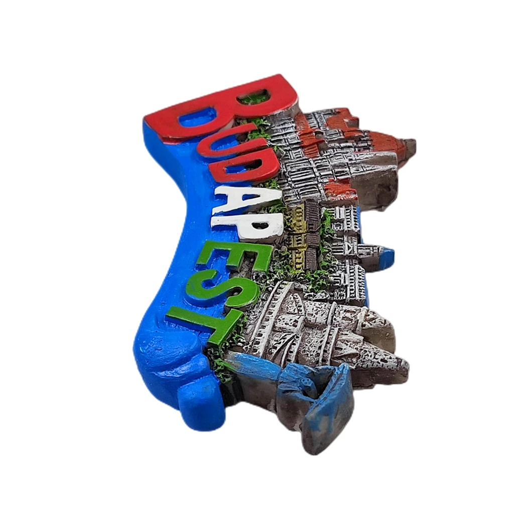 بودابست المجر ثلاثية الأبعاد رسائل مغناطيس الثلاجة هدية تذكارية ، الراتنج اليدوية مغناطيس الثلاجة مجموعة ديكورات المنزل والمطبخ