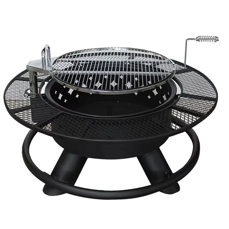 

Уличная дровяная печь-барбекю с грилем 2026 года