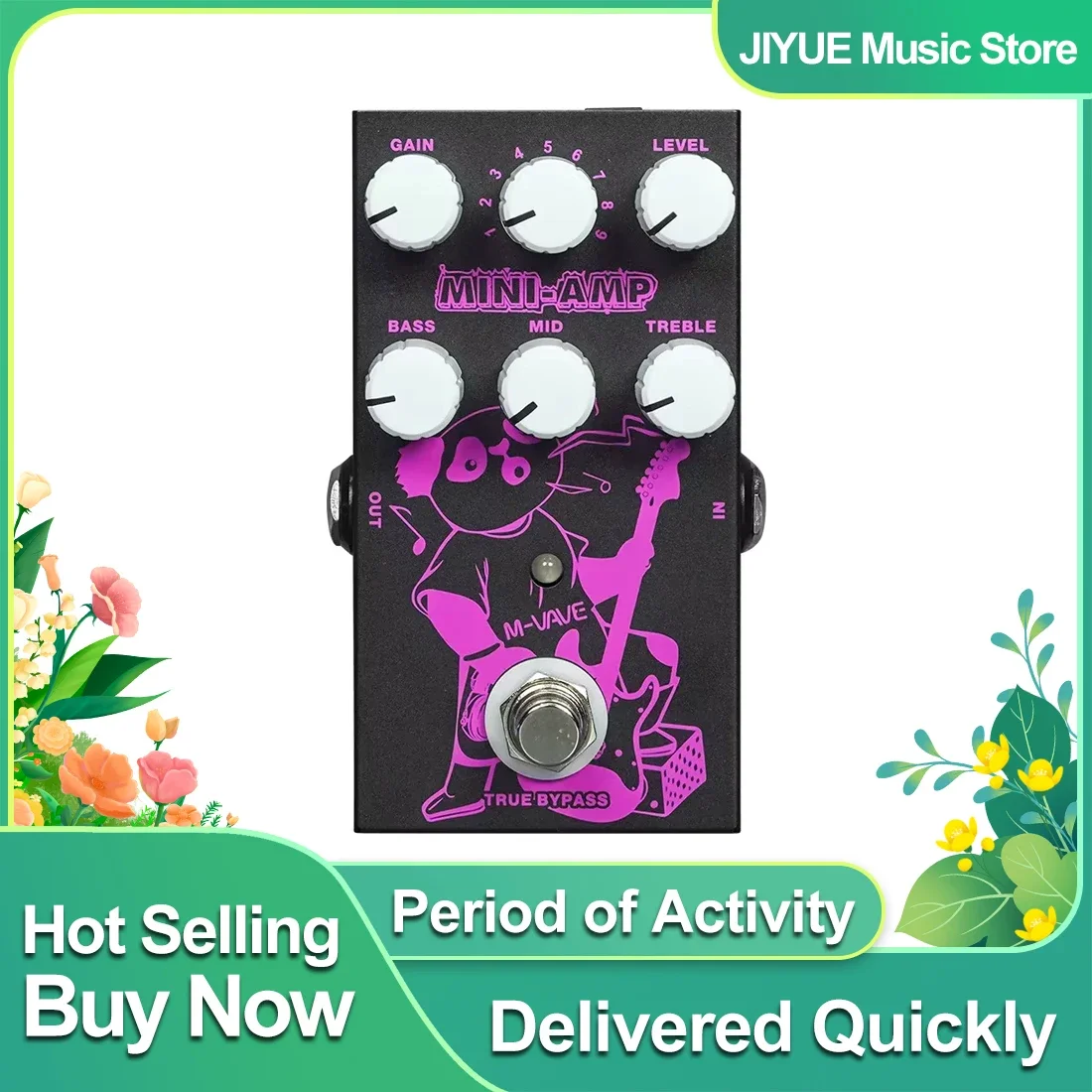 

M-VAVE MINI AMP педаль эффектов для электрогитары мини-усилители аналоговый эффект True Bypass педаль аксессуары для электрогитары