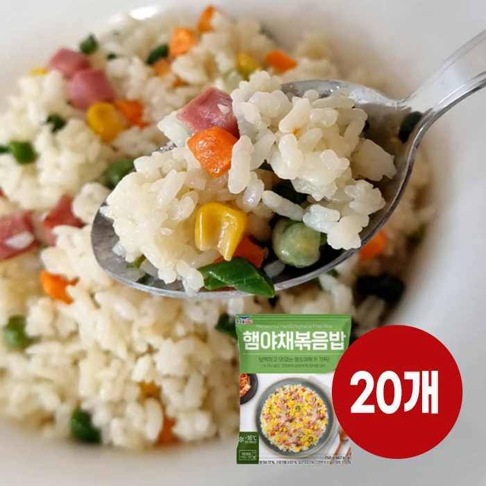 أرز تنديم كوري كيمتشي المقلي 20 زوجًا من الروبيان النباتي لحم الخنزير