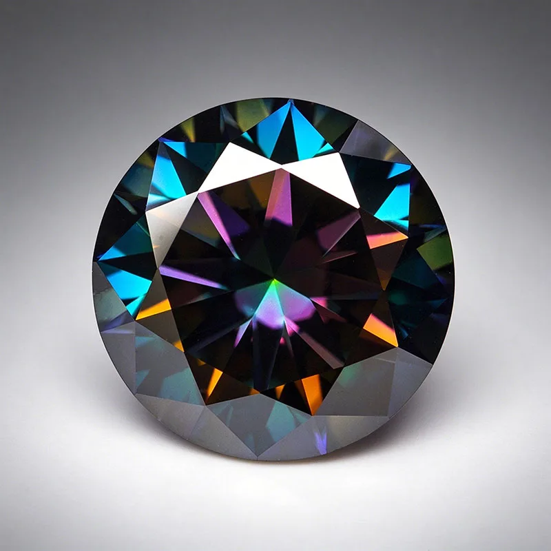 Regenbogen-lila Moissanit-Stein mit Zertifikat 0,1–5,0 ct VVS1 lose Moissanit-Diamanten bestehen den Tester mit GRA-Reports