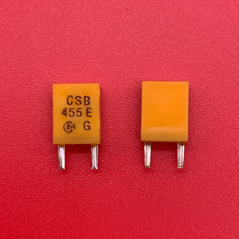 50PCS/ Original Murata ceramic crystal oscillator CSB455E 455E in-line two-pin TV remote control crystal spot