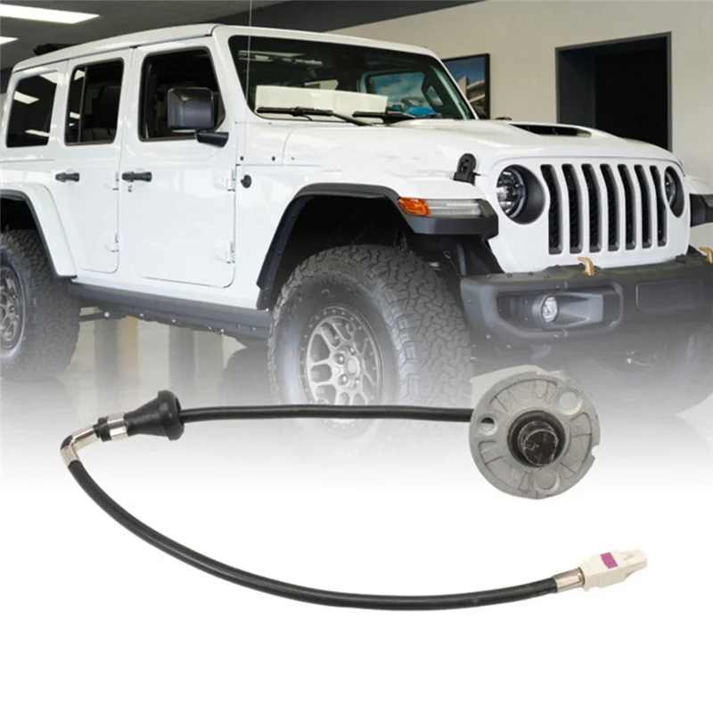 Radio Antenna Base Bracket With Cable For Jeep Wrangler 2007-2023 Antenna Base Mount & Cable Replace 56040921AG