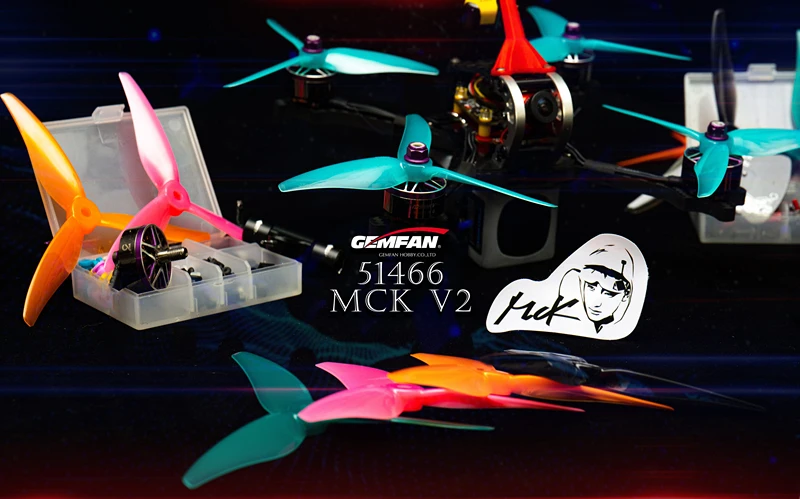 Gemfan Hurricane 51466 MCK V2 3-Blatt-PC-Propeller für RC FPV Freestyle 5-Zoll-Drohnen DIY-Teile – Detail 5