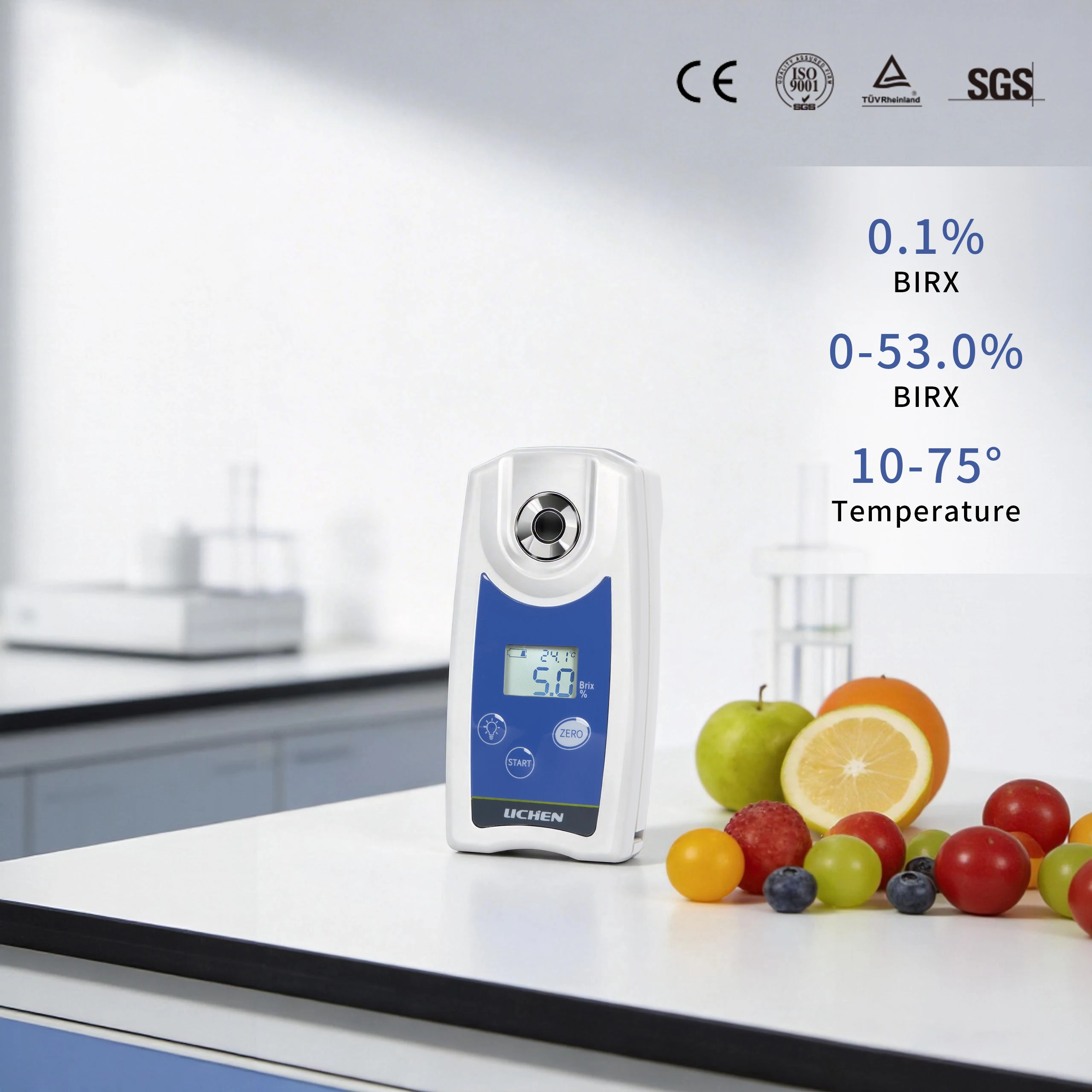 

LACHOI Hot Sale Manufacturing Mini Portable Sugar Honey Sugar Meter Digital Refractometer Price