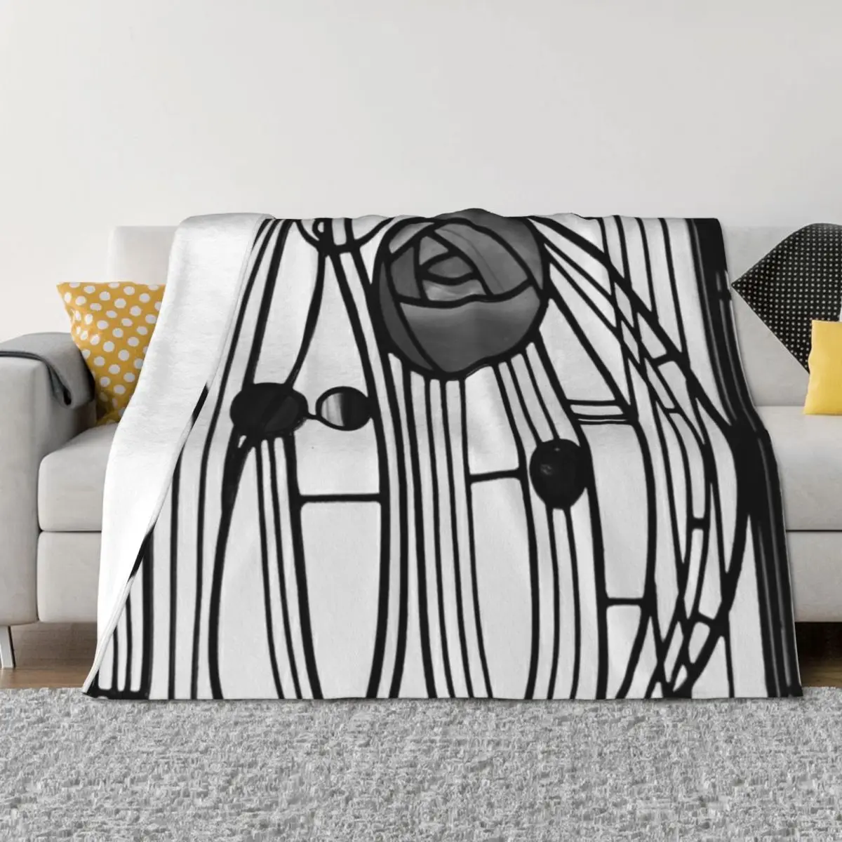 

Charles Rennie Mackintosh design Throw Blanket For Baby Flannels Sofas For Sofa Thin Blankets