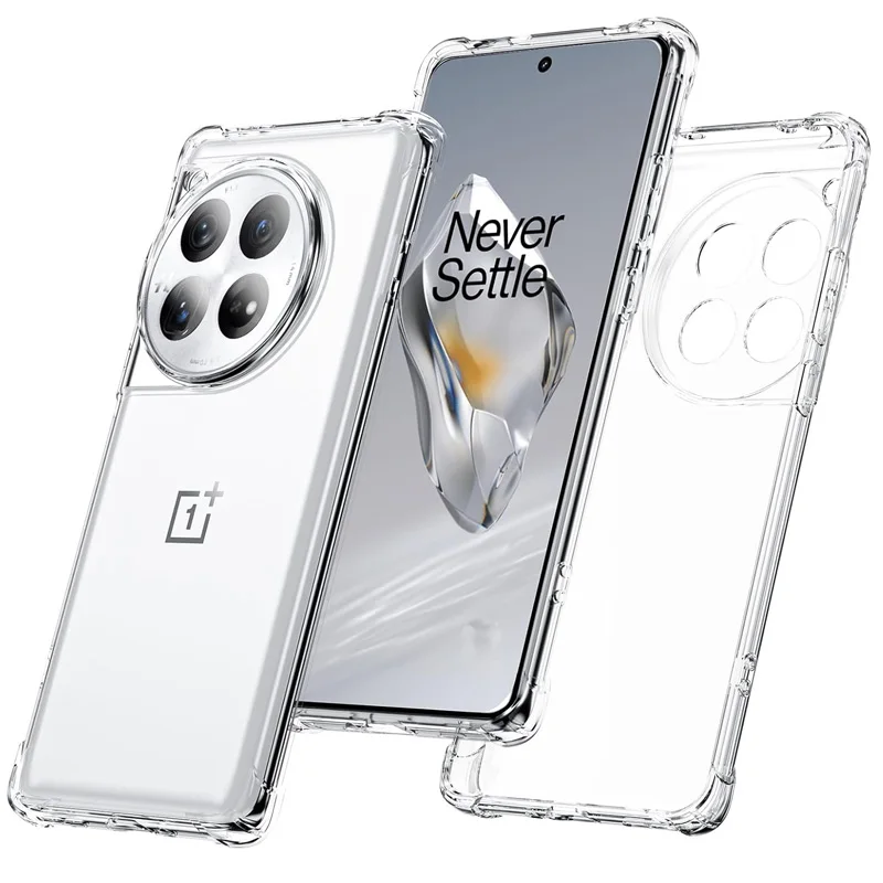 Transparent Phone Case For Oneplus 12 11 10 Pro 10T 11R Ace 3 2 Pro 2V Clear Silicone Soft Bumper Shockproof Back Cover