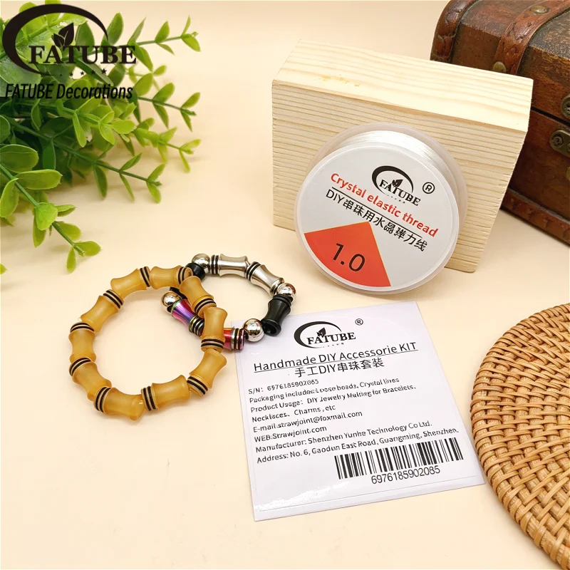 

FATUBE Multi Color Metal Plastic Spacer Loose Beads DIY Handmade Jewelry Making Kit for Bracelet Necklace Supplies