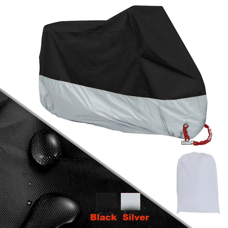 Funda Impermeable Para Moto Tamaño M, Protector Contra Lluvia Y Rayos UV | NEVERLAND, 200x90x100 Cm