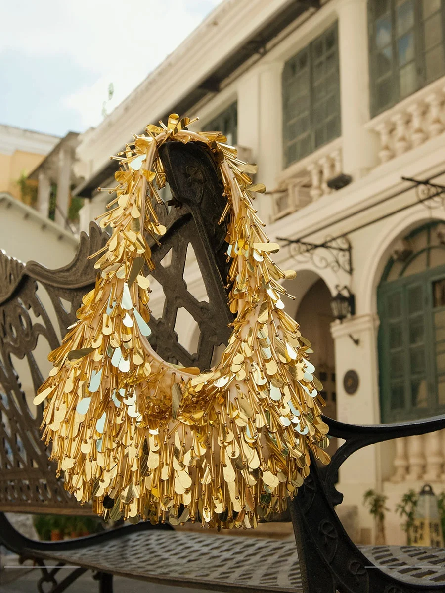 

UGALS Retro Handwoven Sequin Tassel Clutch Bag Heavy Embelliment Evening Par Ladies Handbag Casual Chic Sle Magnetic Bu...