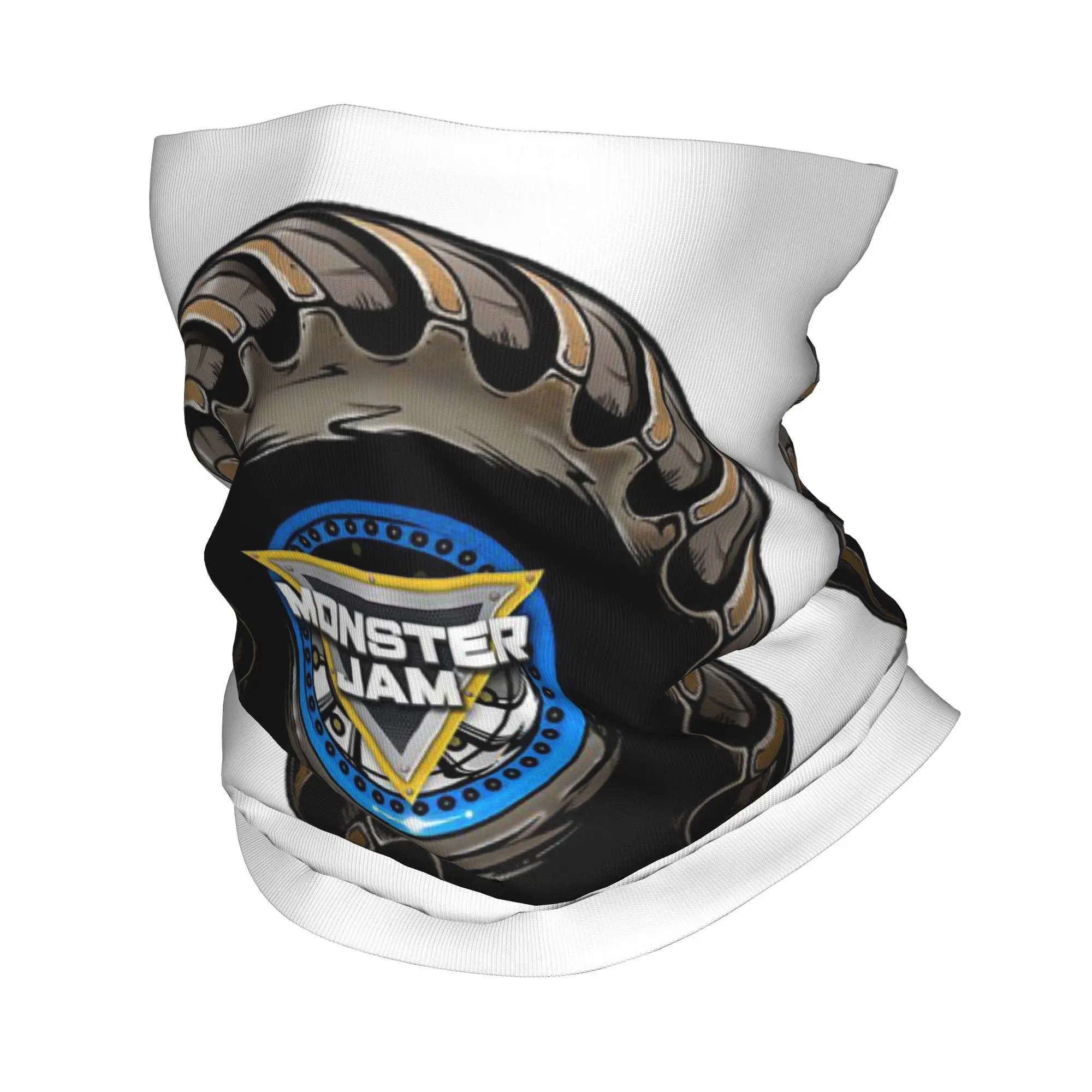 클래식 몬스터 잼 트럭 패턴 두건의 목 각반 인쇄 된 얼굴 스카프 다용도 얼굴 마스크 남성 여성을위한 야외 스포츠 성인