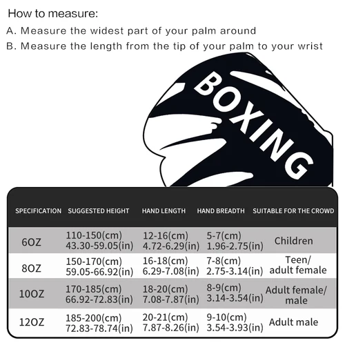 Imagen 2 del producto 6/8/10/12oz Niños Mujeres/Hombres Guantes De Boxeo Sanda Sparring Muay Thai MMA Karate Punch Manoplas De Entrenamiento Kickboxing Guantes De Boxeo
