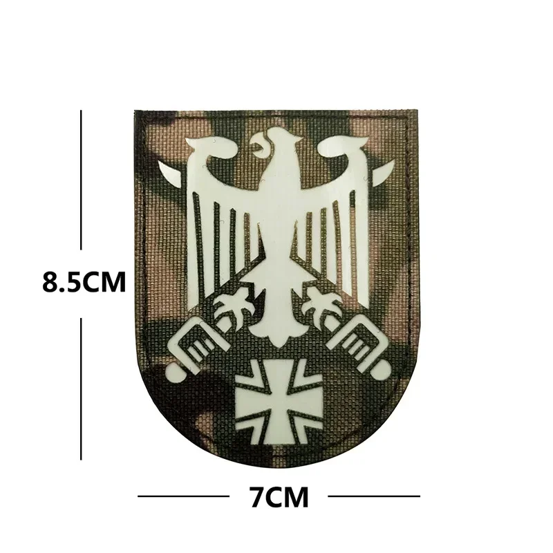 Germany  Reflective DEU Infrared IR Patch Deutschland German Military  Tactical Badge Clothes Applique