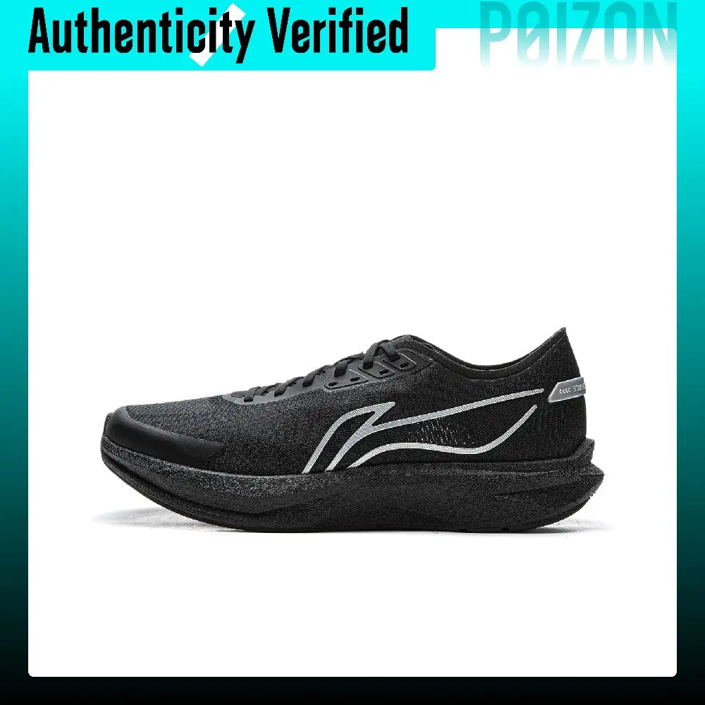 Li Ning ZhuiFeng Low top Marathon Training Physical Fitness Test & Exam Running Shoes Men's Black ARPV007-17