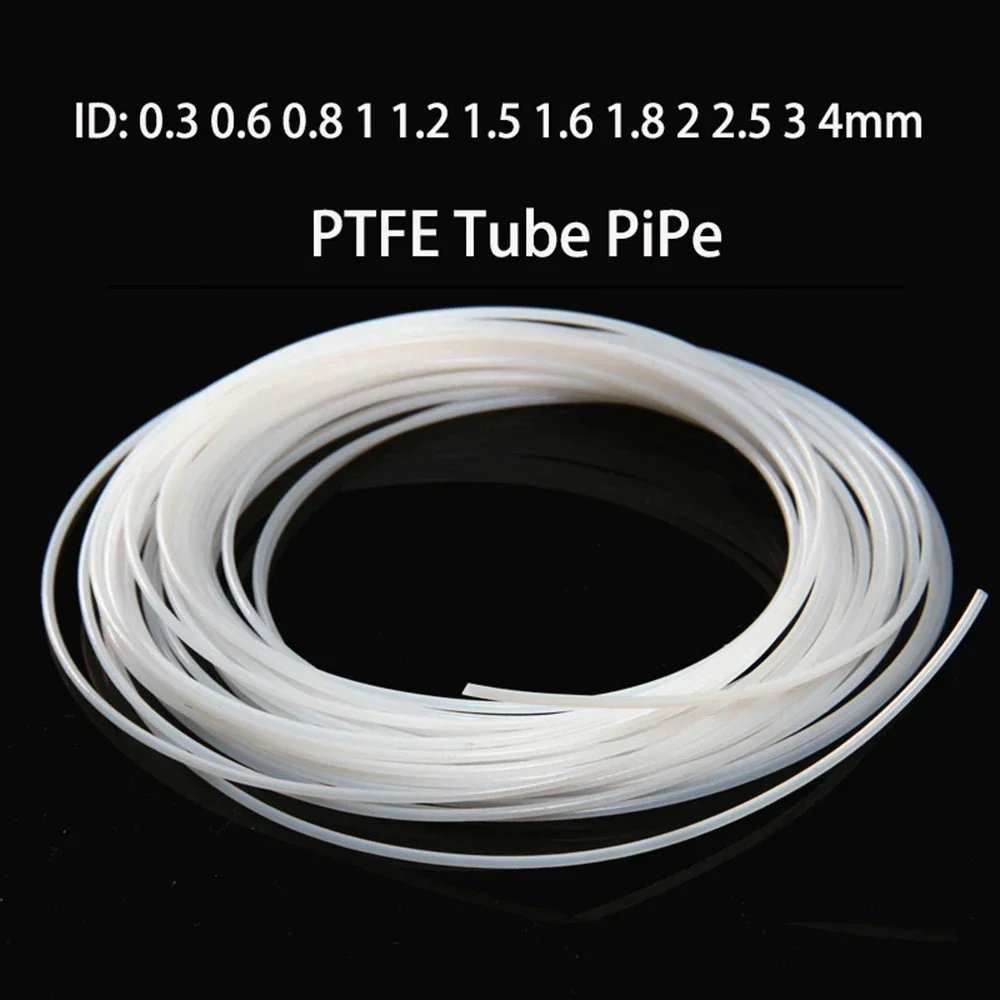 5 Meters 0.3mm 0.5mm 0.6mm 0.8mm 1mm 1.2mm 1.5mm 1.6mm 1.8mm 2mm 2.5mm Id Micro Ptfe Flexible Soft Hose Tube Pipe