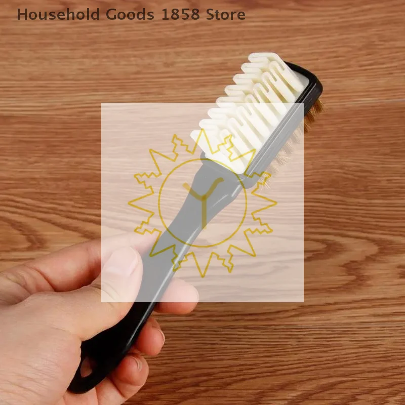 

Набор щеток для чистки обуви 2-в-1 с двойным наконечником и ластиком — прочный пластик для замшевой и нубуковой обуви | Универсальный эффективный инструмент для ухода