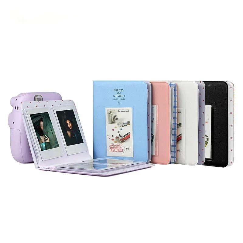 

64 Pockets 3 Inch Candy Color Name Card Holder Photo Mini Book Album for Polaroid Fujifilm instax Mini 12 11 LiPlay 9 7s 8 25 9