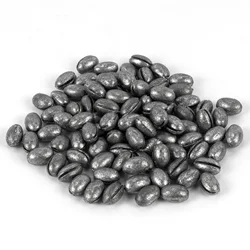 Solid Oval Split Shot Lead Sinker, Bean Shaped Weight 0.5g-2g Clip on Fishing Line Sinker, Bass Trout, 50Pcs