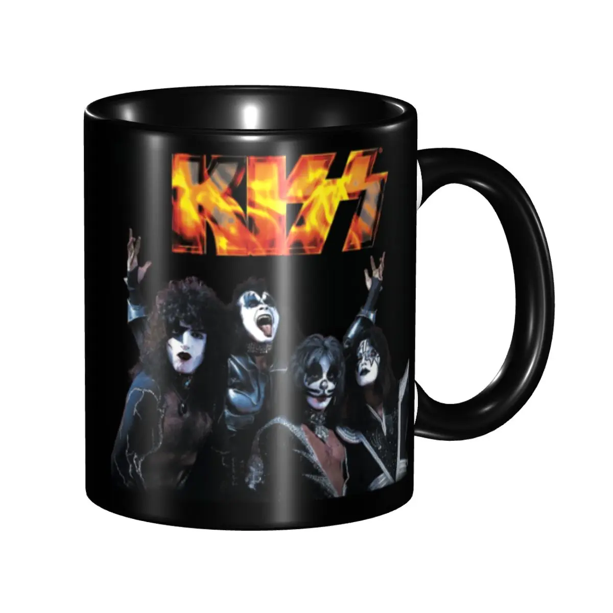 

Choir Rock Heavy Metal Band Kiss Coffee Mug DIY Customized Ceramic Tea Milk Mug Cup
