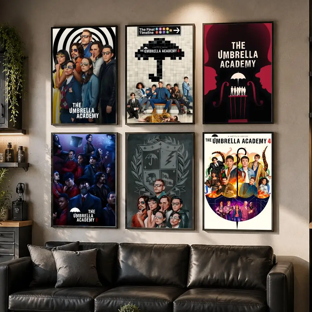 Teleplay The U-Umbrella Academy Poster HD Waterproof Self-Adhesive Wall Art – Multi-Scene Use Top Gift Pick