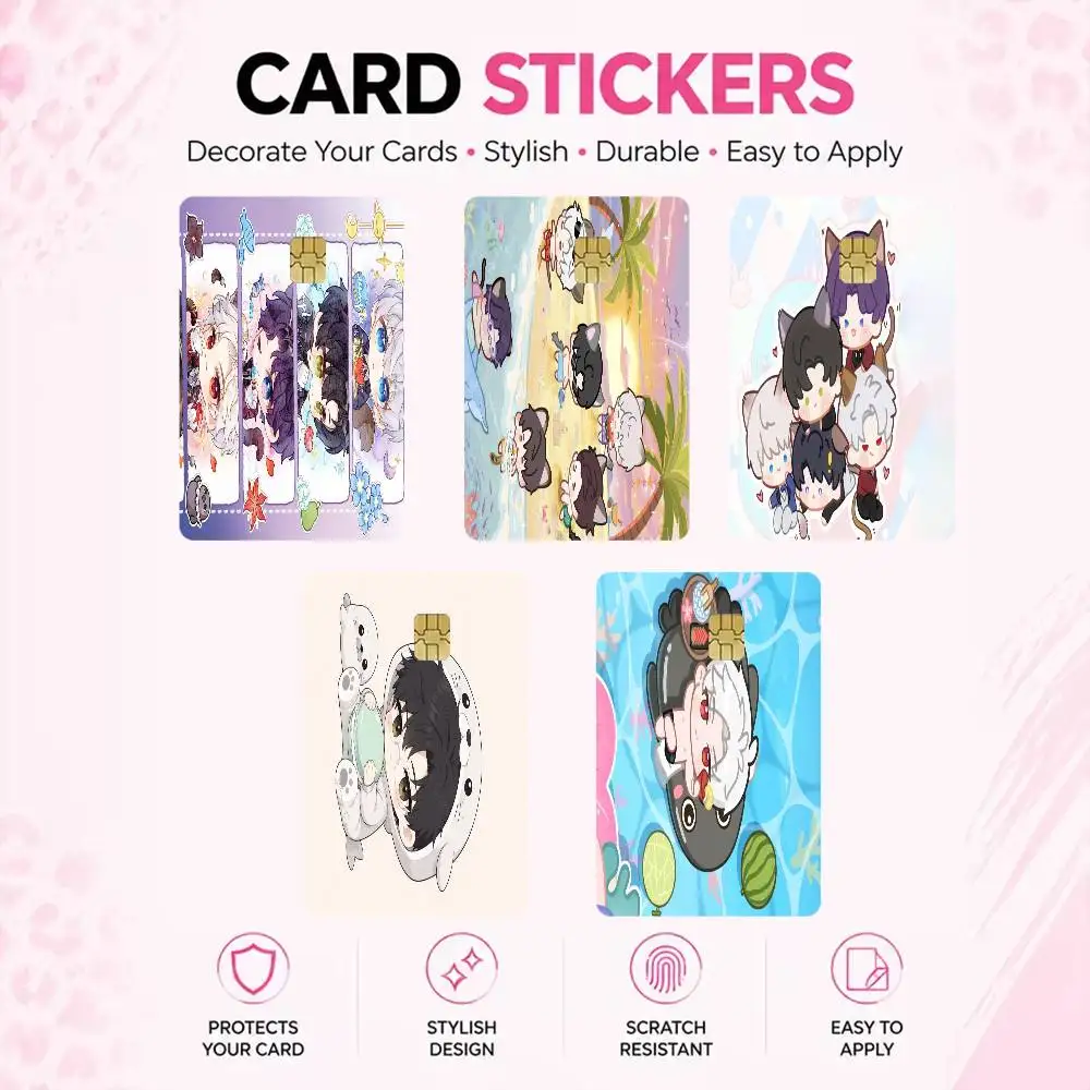 Love And Deepspace  High‑Res Game Chip Decals Credit Card Mini Waterproof Vinyl Ornament Useful Gift