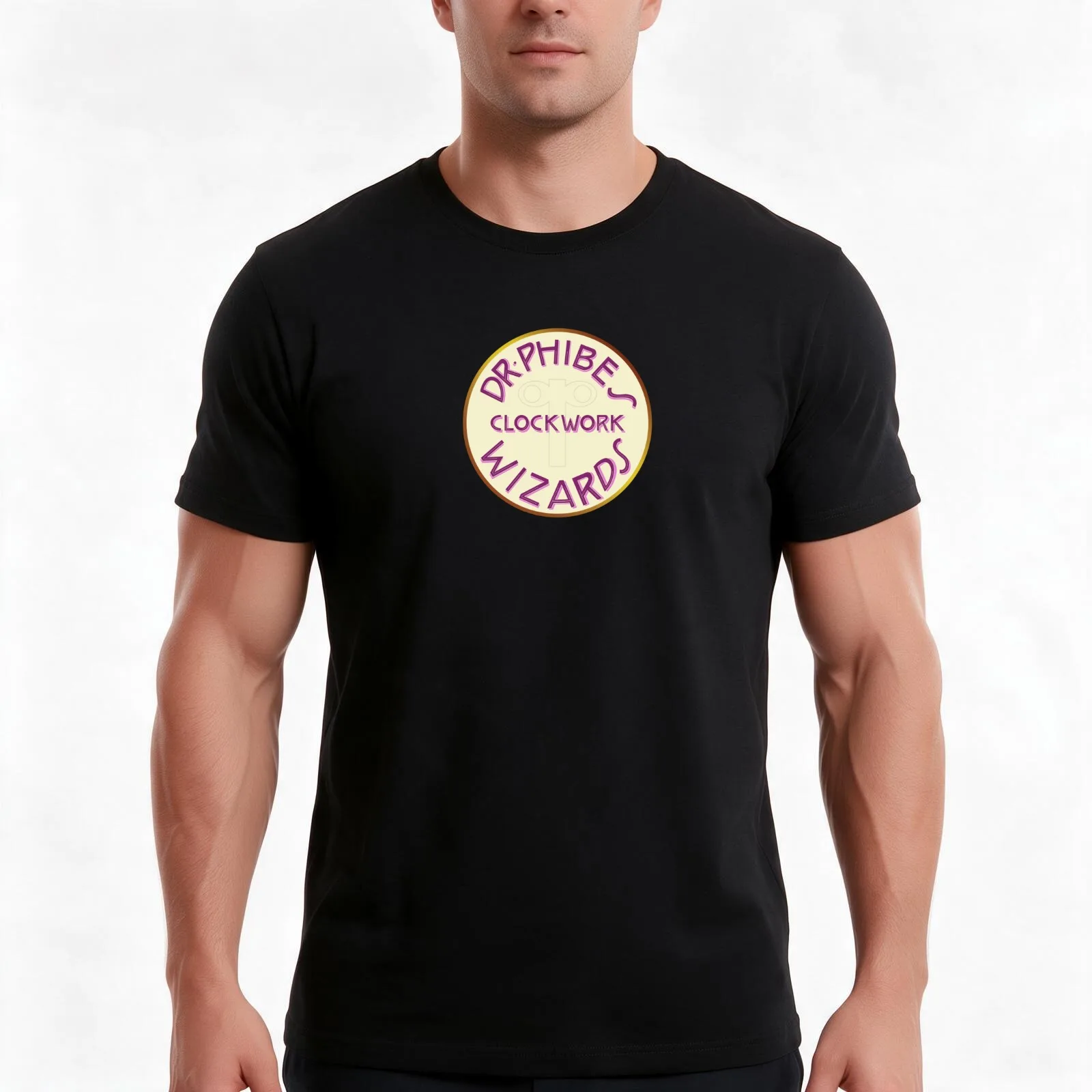 Dr. Phibes' Clockwork Wizards Men T Shirt men t shirt cotton 100%