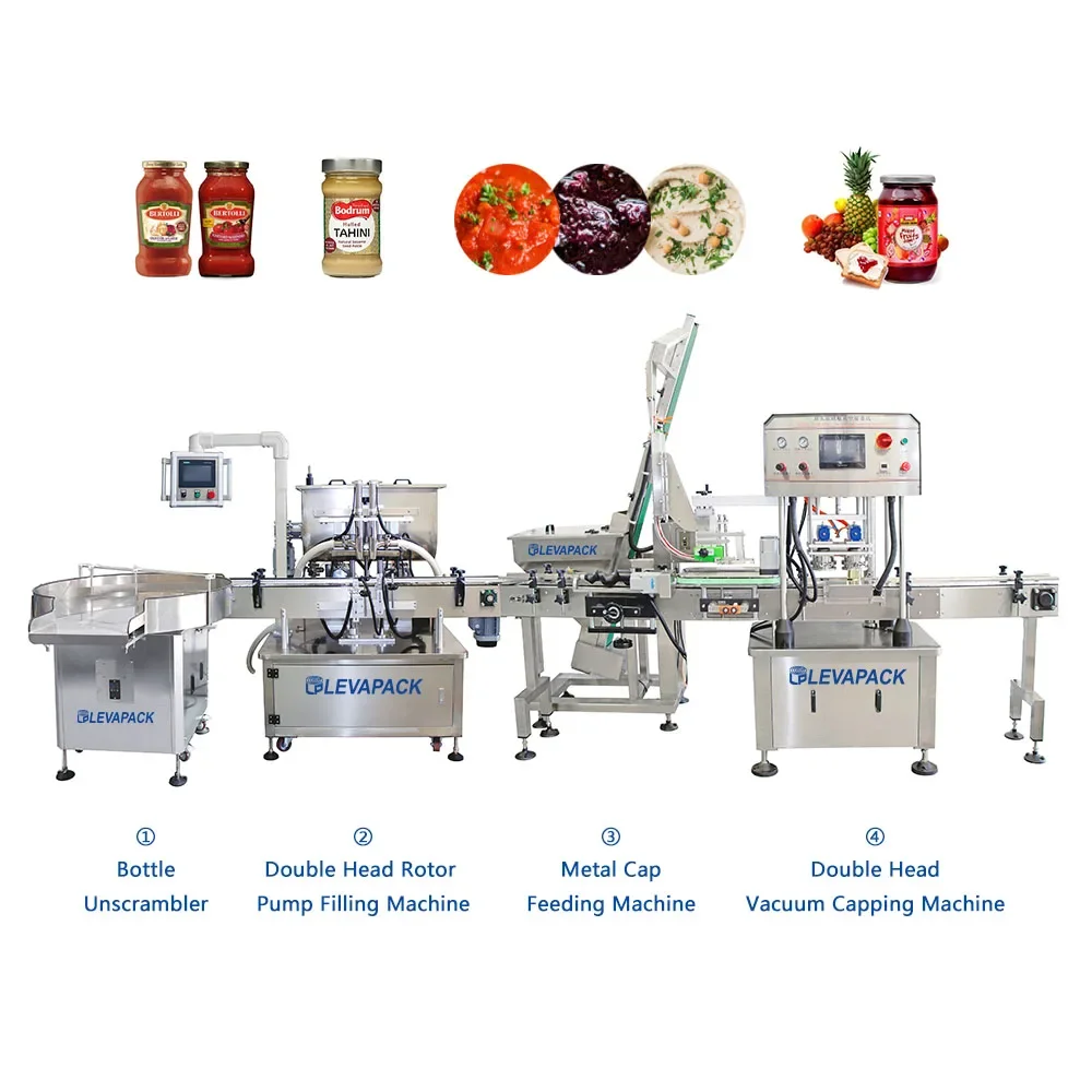 Nutella Tahini Sauce Packaging Machine Jams Filling Machines Tomato Paste Production Line