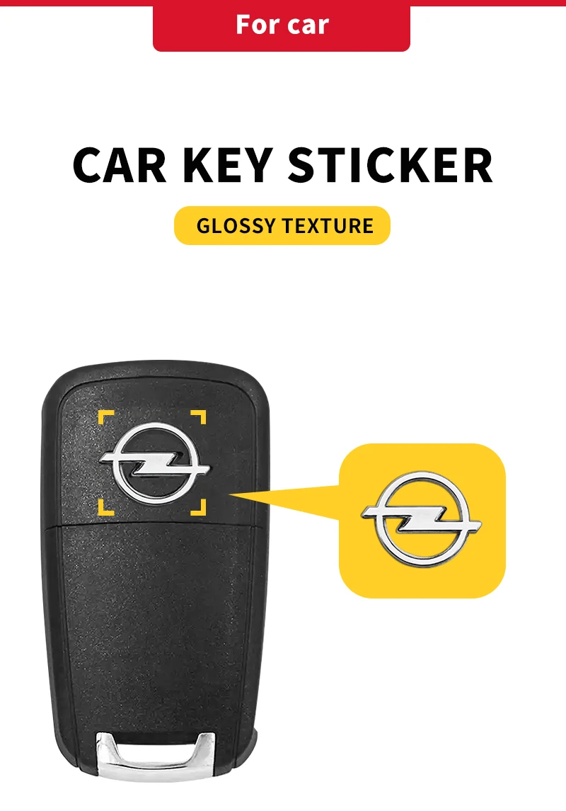 16mm Auto-Schlüssel-Emblem-Aufkleber, Auto-Steuerungsschlüssel-Logo-Aufkleber für Opel Insignia Astra J F Antara Meriva H G Corsa OPC Zafira – Detail 1