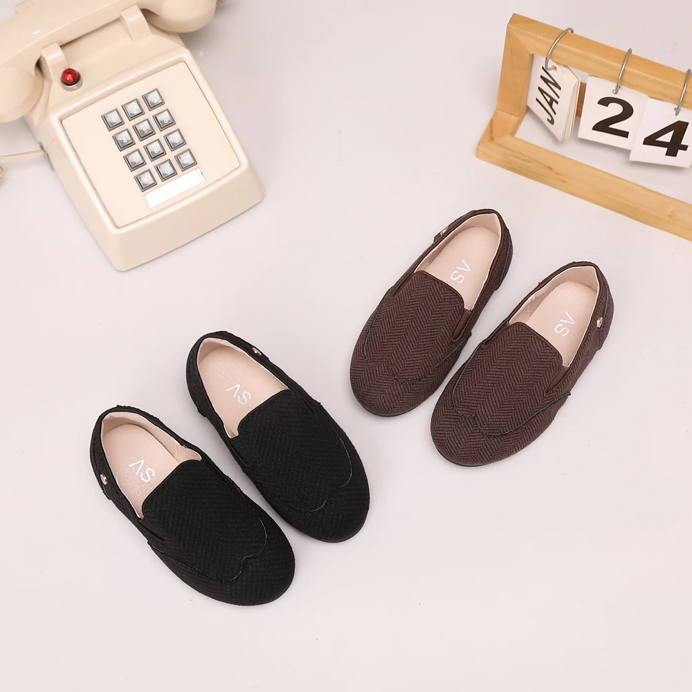 AS Kids Shoes Children Leather Shoes Baby Girls Warm Brand Loafers Toddler Slip On Princess Flats Boys Oxford Platform Mary Jane image 5