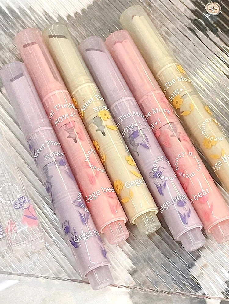 Gege bear flower words honey lipstick moisturizing mirror gloss jelly love lipstick lipstick pen