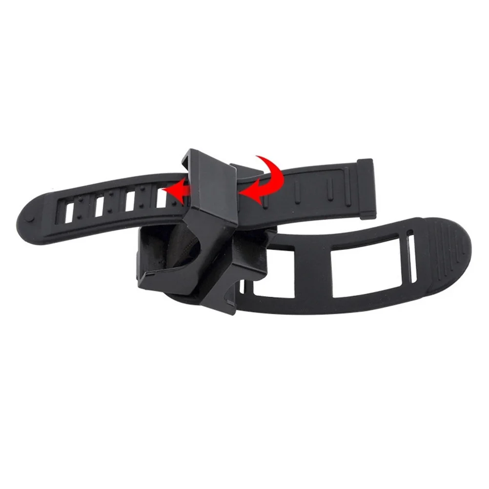 

Bike Flashlight Mount Silicone Clamp Black Rotational Adjustable 360 Degree Handlebar Protector Holder Bike Bracket