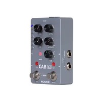 MOOER CAB X2 Stereo IR Cabinet Simulation Pedal Dual Channel Cab Simulation Guitar Effects Pedal 14 Presets 11 Factory IR