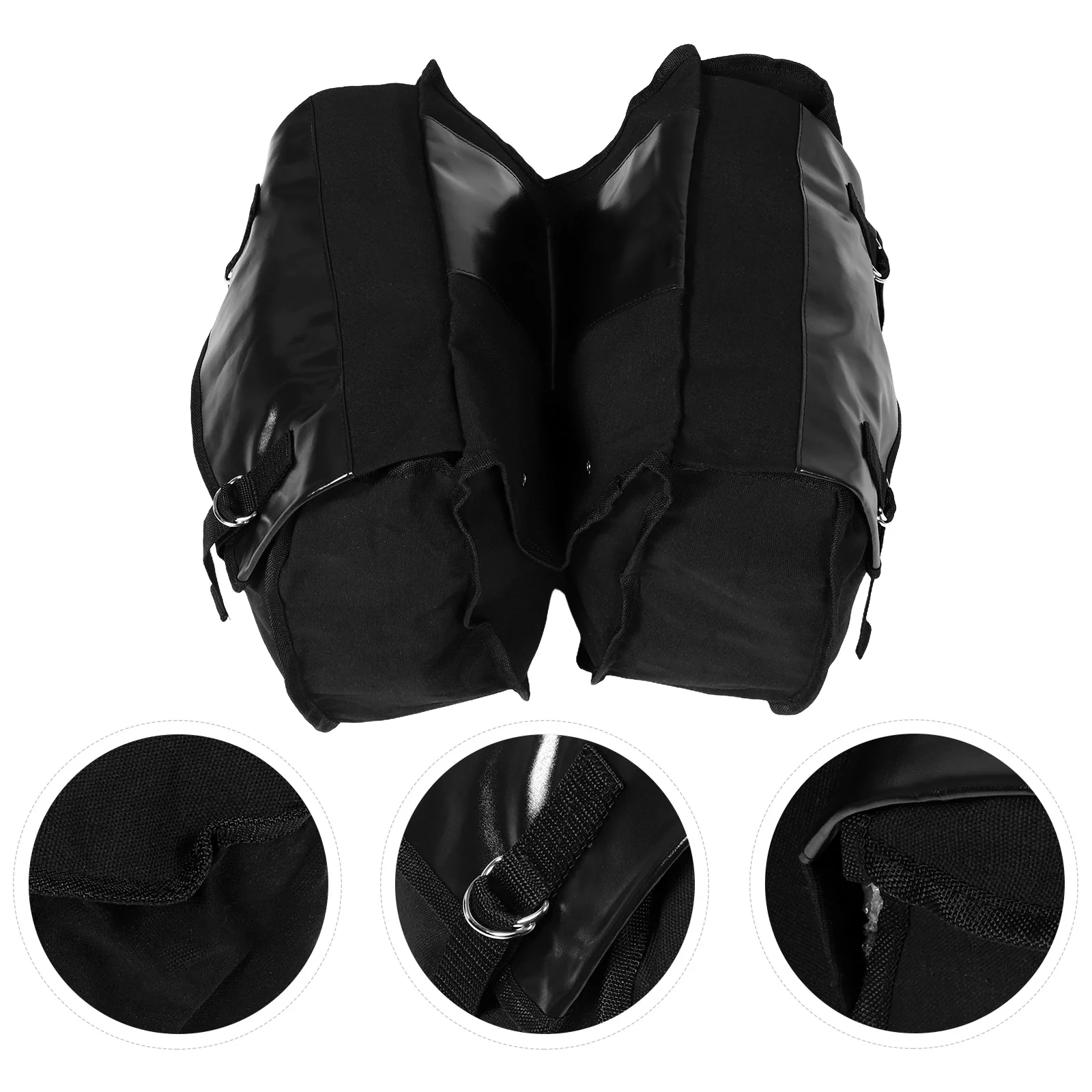 

Large Capacity Bike Bag Durable Canvas Waterproof Rear Pannier For Bicycle Motorcycle Outdoor