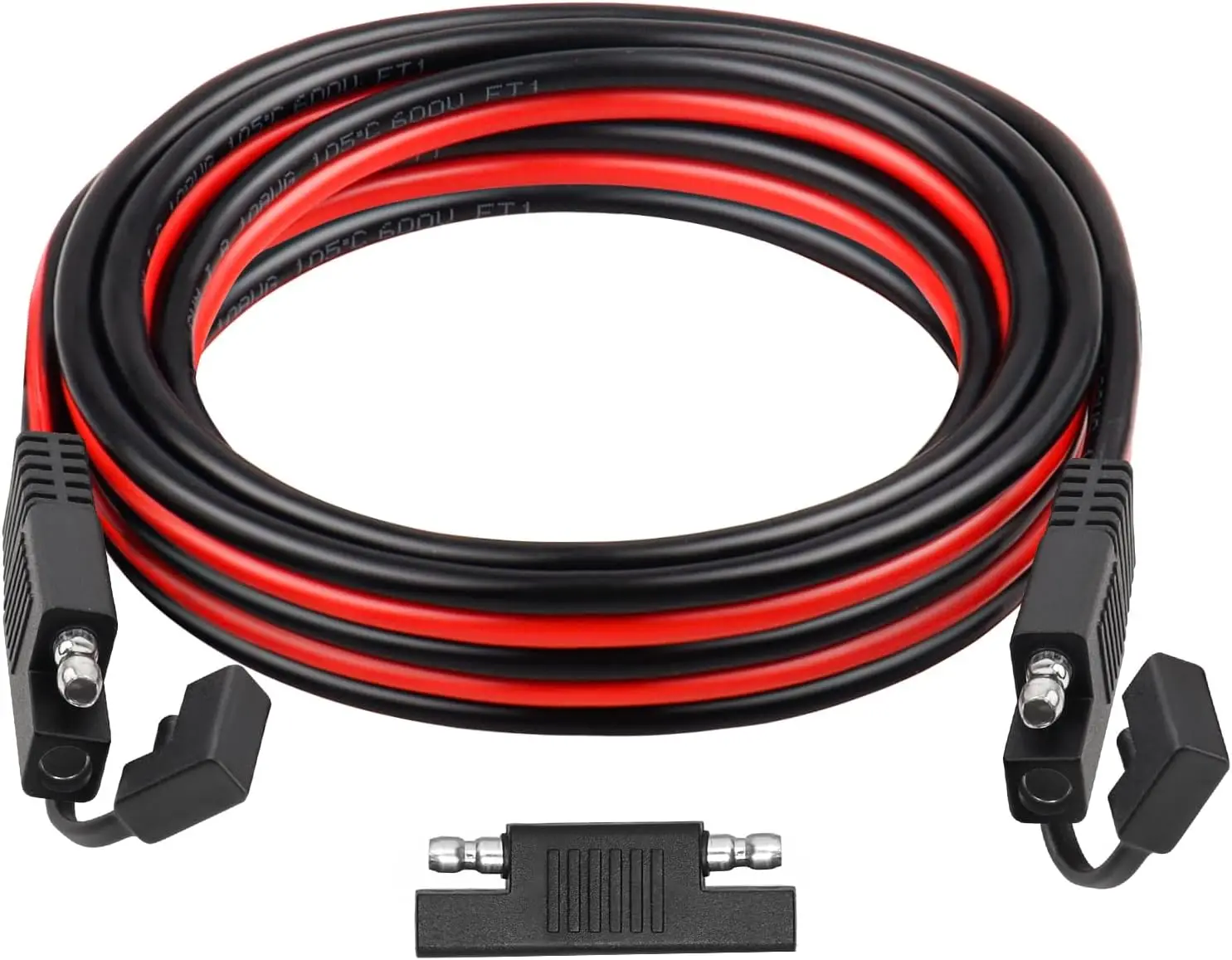 

Удлинительный кабель SAE 10 футов, луженая медь 10AWG с терминалом SAE для автомобилей, автофургонов, морских, солнечных батарей