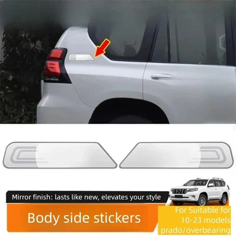 For 3D Stereo Body Side Emblem Sticker for Toyota Prado, Exterior Appearance Decoration Modification Accessories
