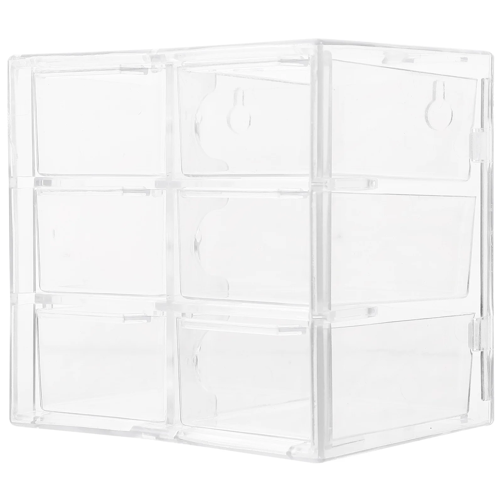 

Dust-Proof Storage Box Desktop Organizer Drawer Style Tabletop Holder For Makeup Brushes Cotton Swabs Skin Care Products