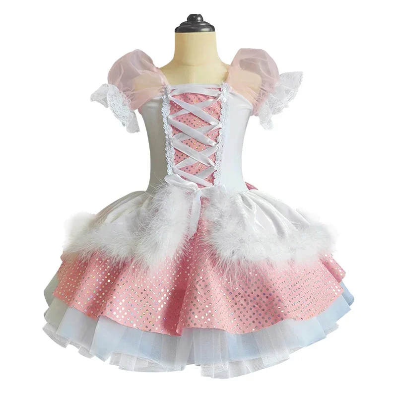 

Pink Professional Ballet Tutu For Girls Adults Child Flower Ballet Dress For Girls Kids Leotard Women Ballerina Dress