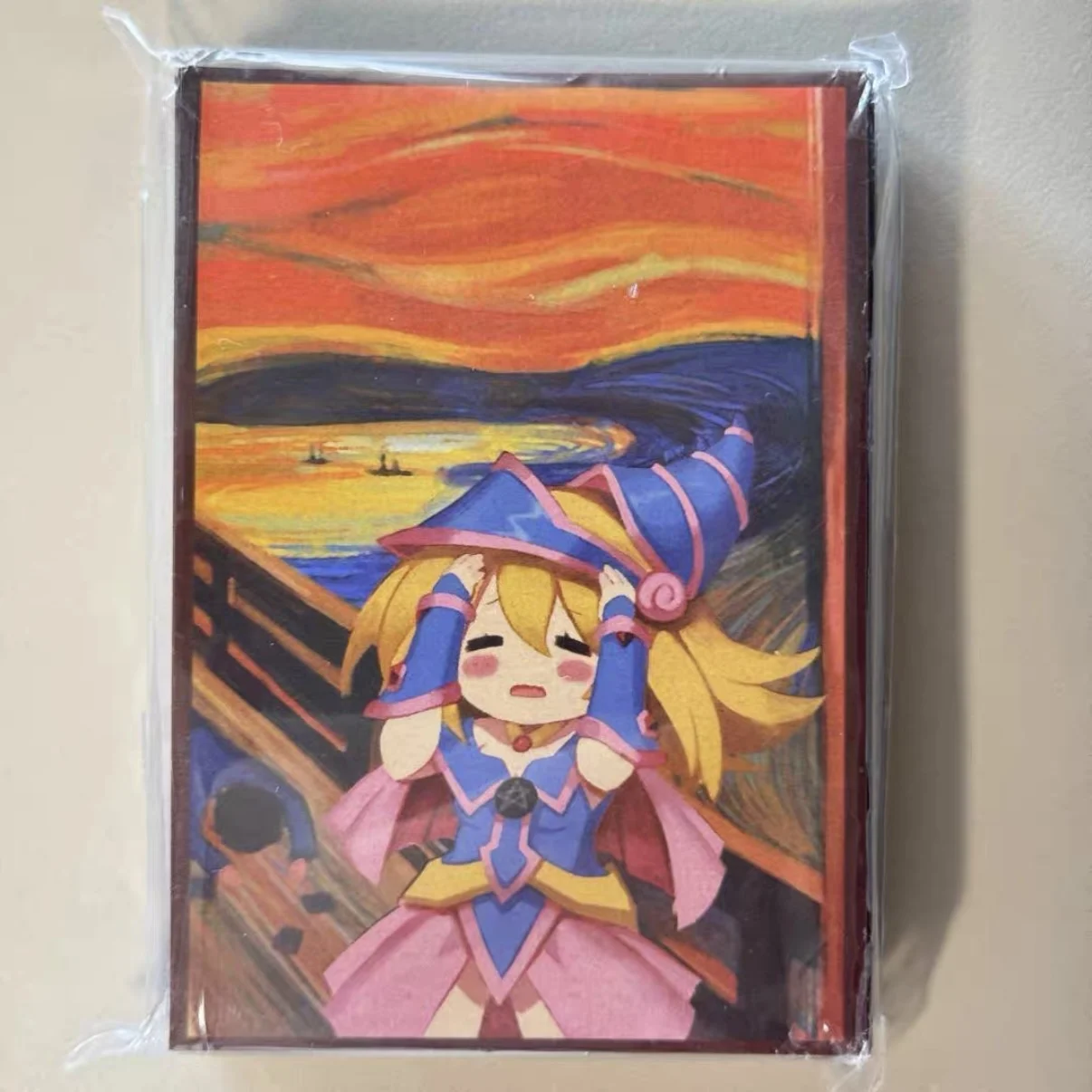 60pcs Yu-Gi-Oh! TCG Q Version Dark Magician Girl The Scream Card Holder 63x90mm OCG YGO Game Collection Card Protective Cover