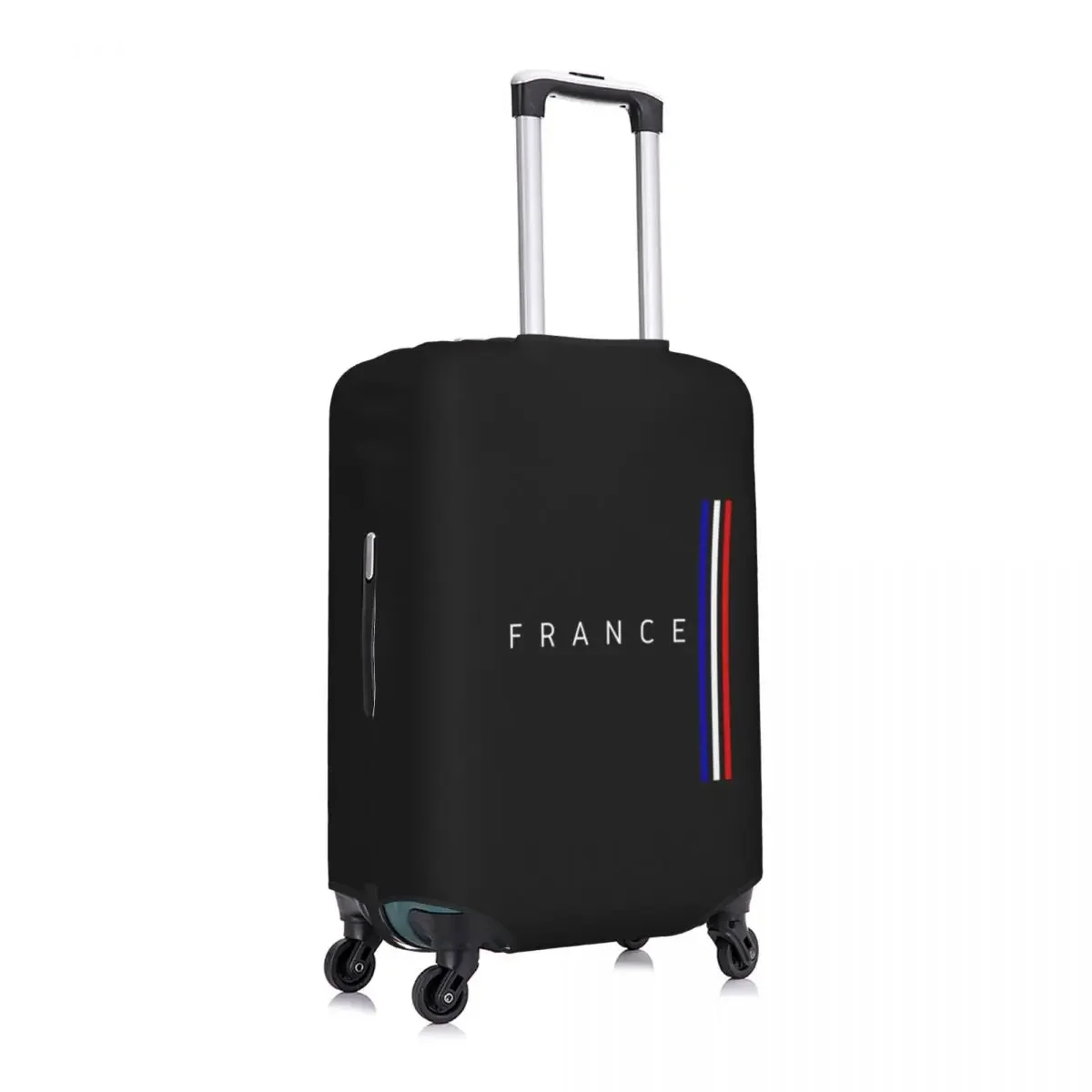 Custom French Flag France Pride Luggage Cover Elastic Patriotic Travel Suitcase Protective Covers Fits 18-32 Inch