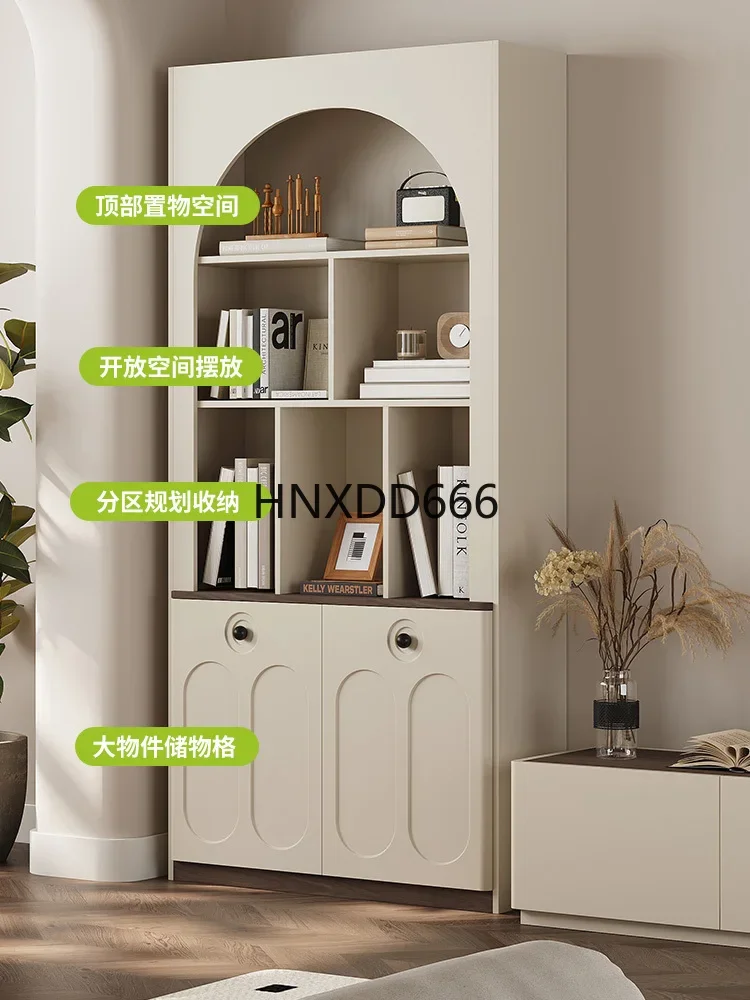 Floor-to-ceiling bookshelf integrated wall bookcase living room shelf