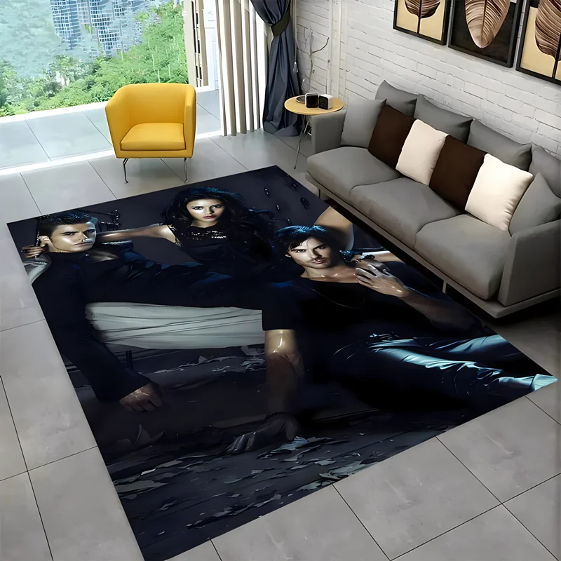 3D movie vampire diaries carpet, Damon star carpet, living room bedroom housewares children's room baby mats, Birthday Presents