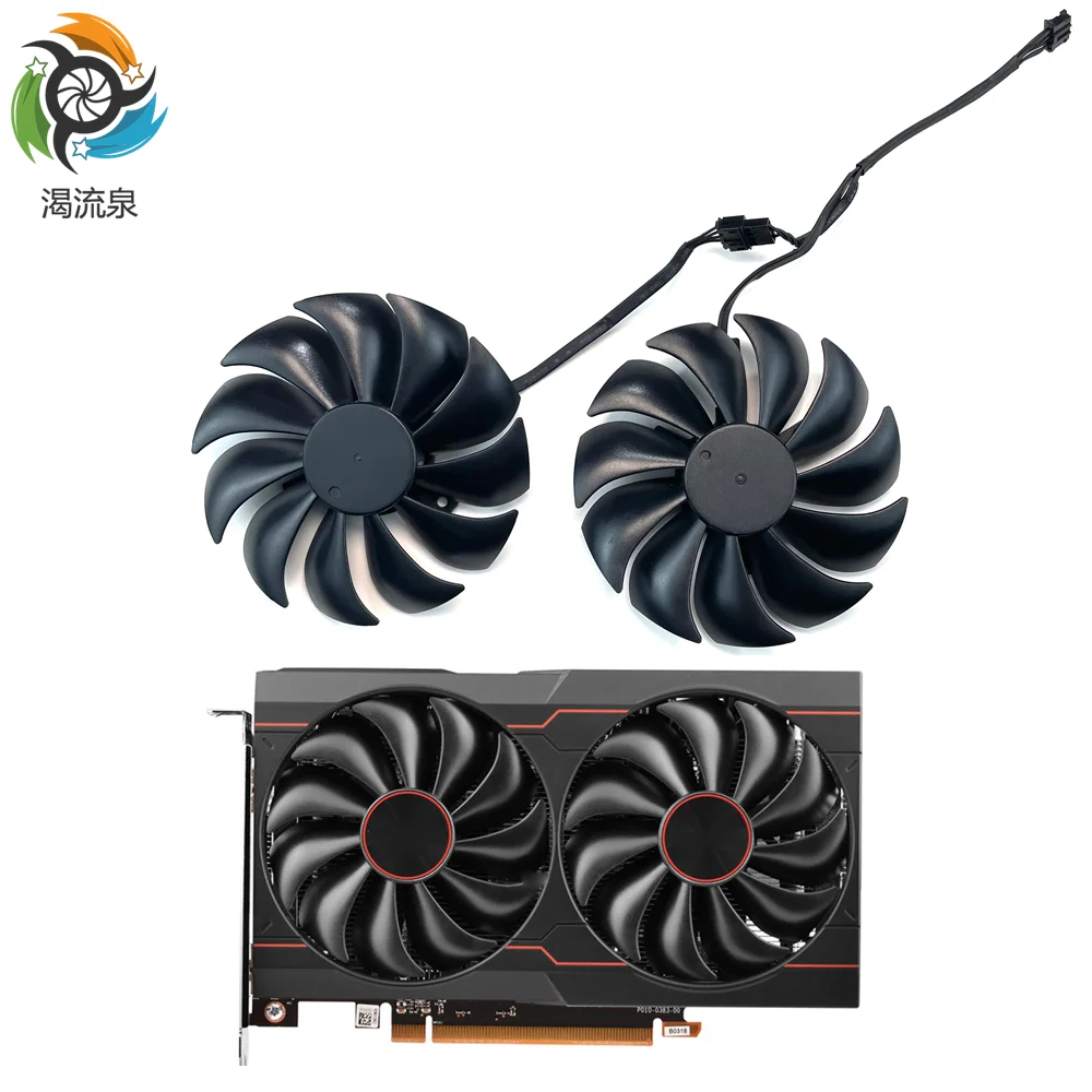 

FD9015U12S GPU Graphics Fan RX6500XT For Radeon Sapphire RX 6500 XT 4GB PULSE Video Card Cooling Replace