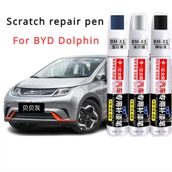 For BYD Dolphin Paint Repair Pen Beibei Grey Original Car Paint Automotive Supplies Pupu Powder Special BYD Dolphin paint pen
