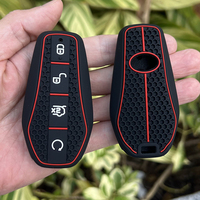 4 Buttons Silicone Car Key Case Cover for BYD Song Plus Atto 3 Han EV Tang DM Qin Seal Dolphin Rubber Remote Holder Keychain Set